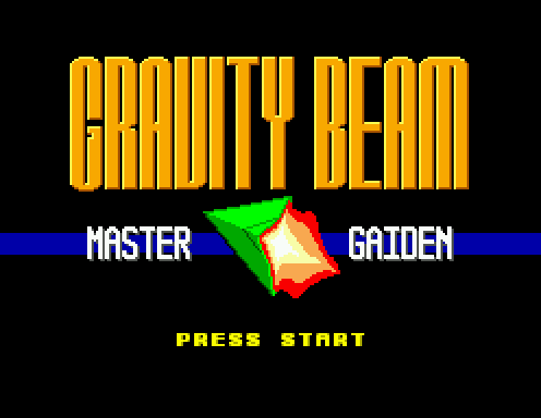 Gravity Beam Master Gaiden (Homebrew) — Title screen